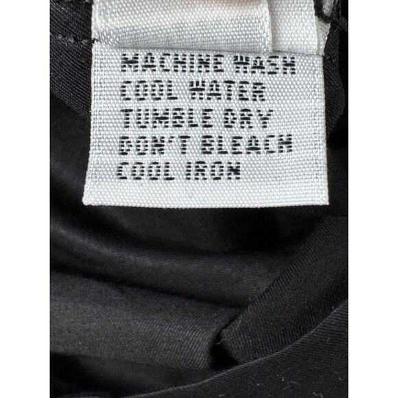 Planet by Lauren G Poplin Shirt One Size Black Boxy Oversized Modern Minimalist - Picture 15 of 15